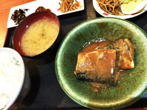 サンライズ加古川地下のわふく家の鯖の味噌煮定食