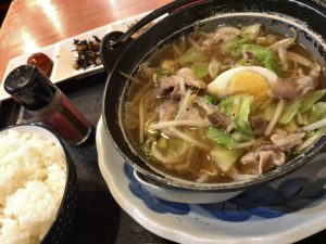 サンライズ加古川地下のわふく家のスタミナ鍋野菜炒め